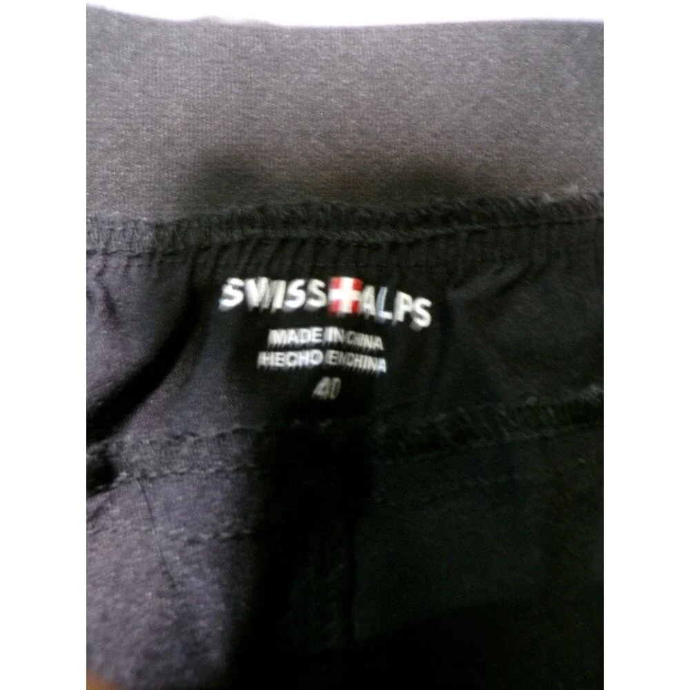 Swiss Alps Men's Black Slim Dress Pants Waist 40